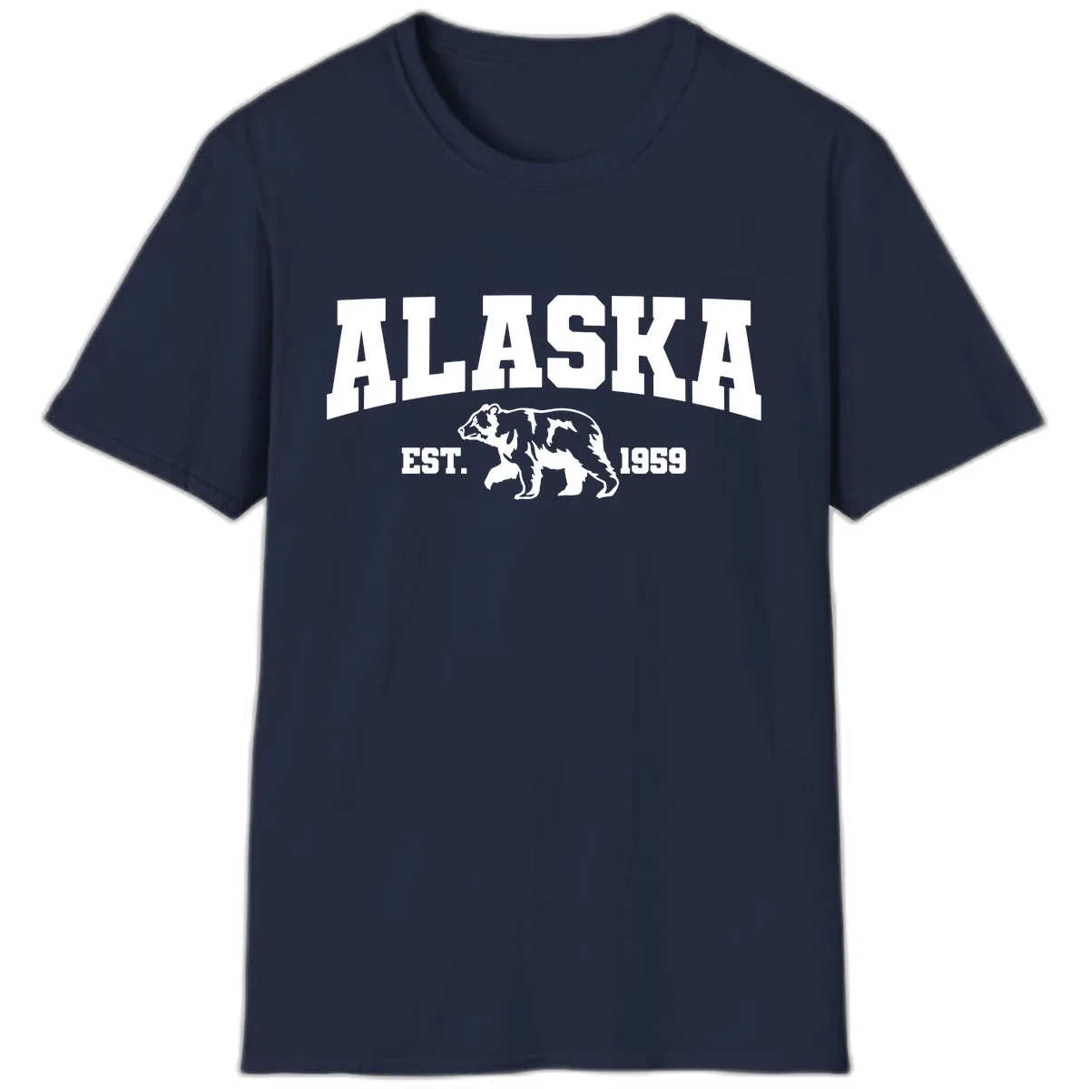 Alaska Bear Est. 1959 T-Shirt in Navy