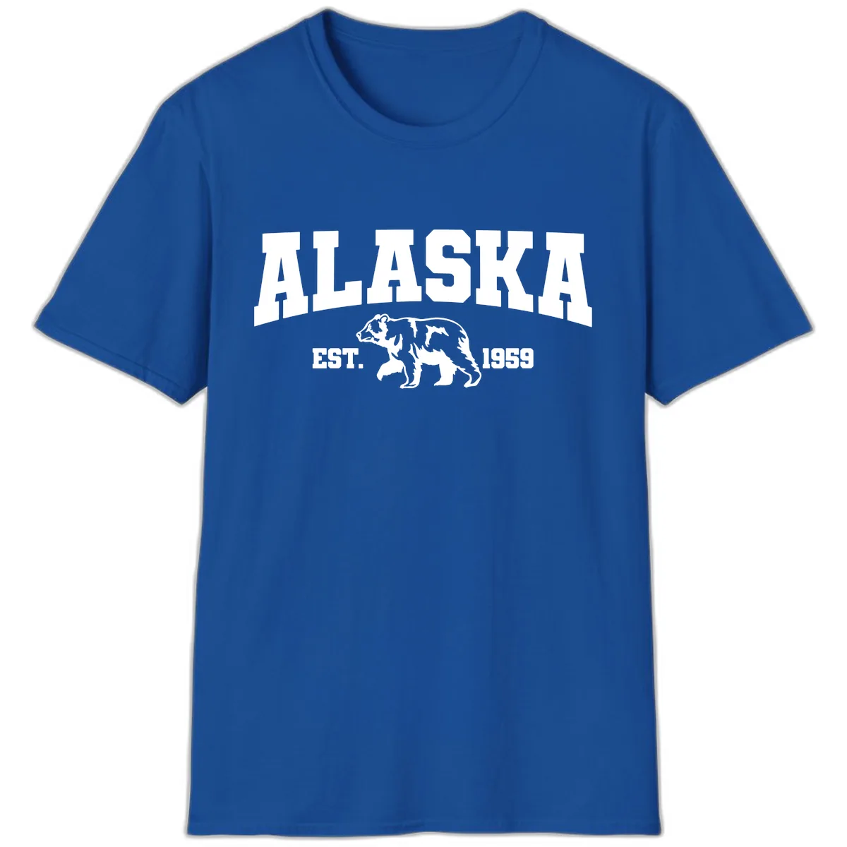 Alaska Bear Est. 1959 T-Shirt in Royal