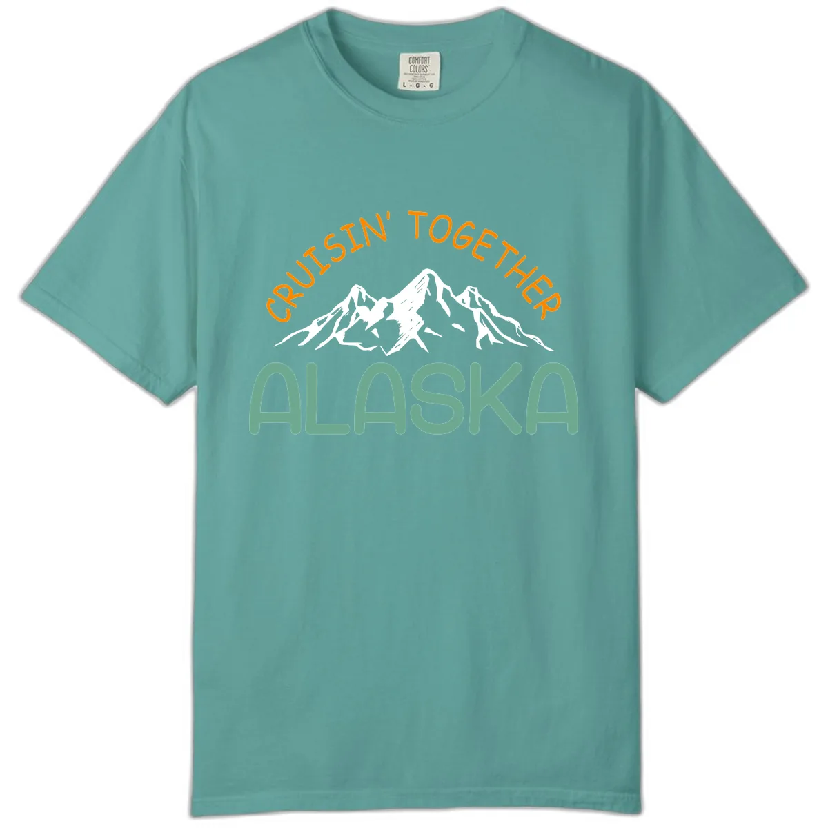 Cruisin' Together Alaska Comfort Color in Seafoam