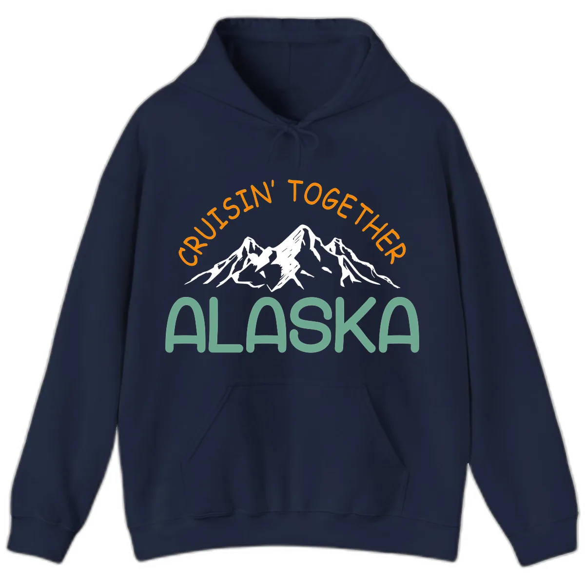 Cruisin' Together Alaska Hoodie in Navy
