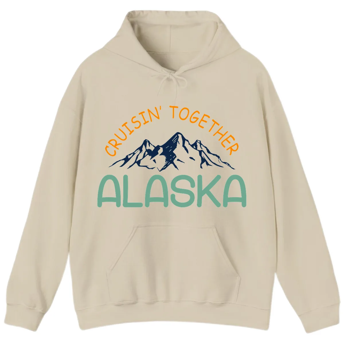 Cruisin' Together Alaska Hoodie in Sand