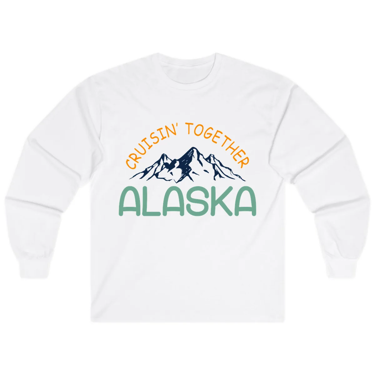Cruisin' Together Alaska Long Sleeve in White