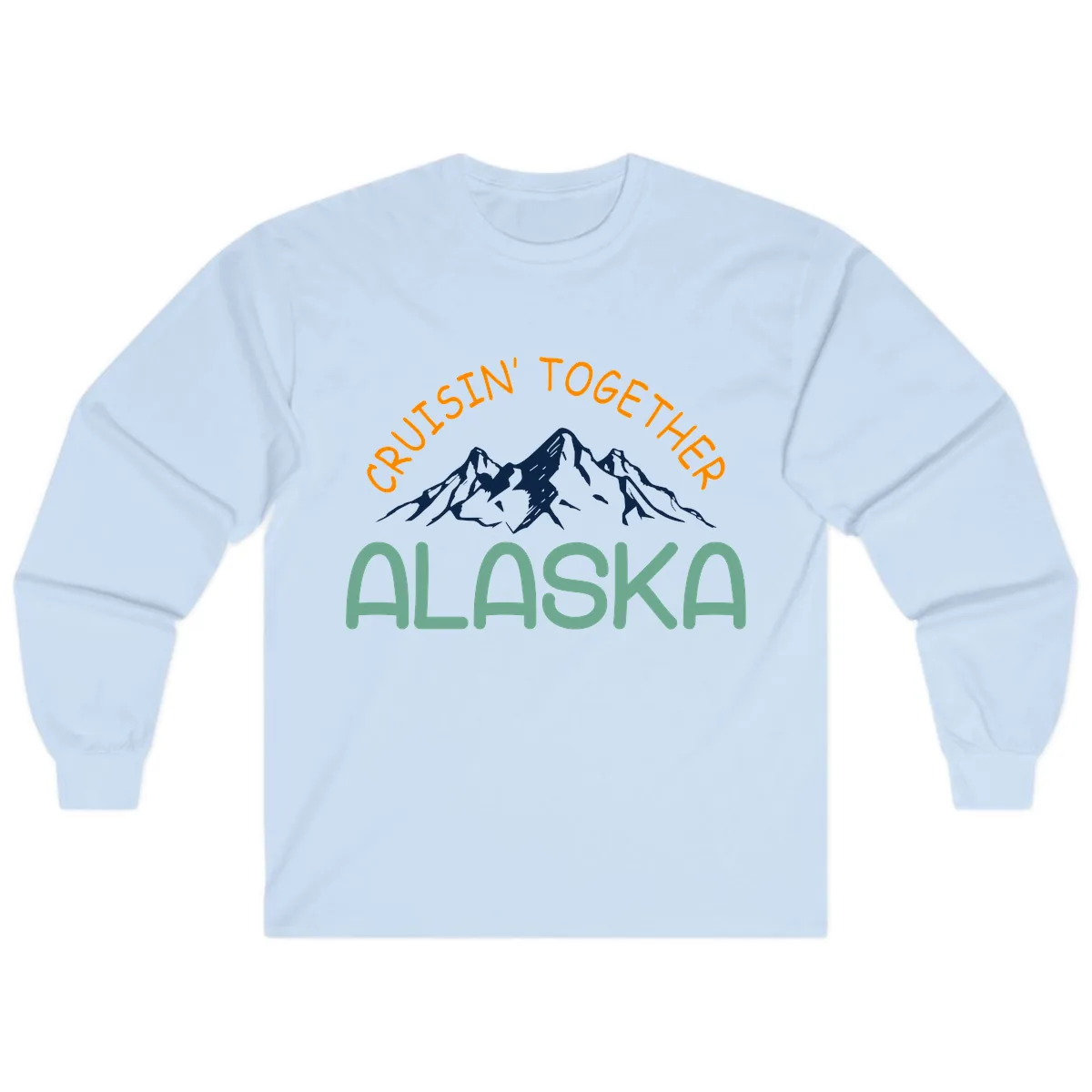 Cruisin' Together Alaska Long Sleeve in Light Blue