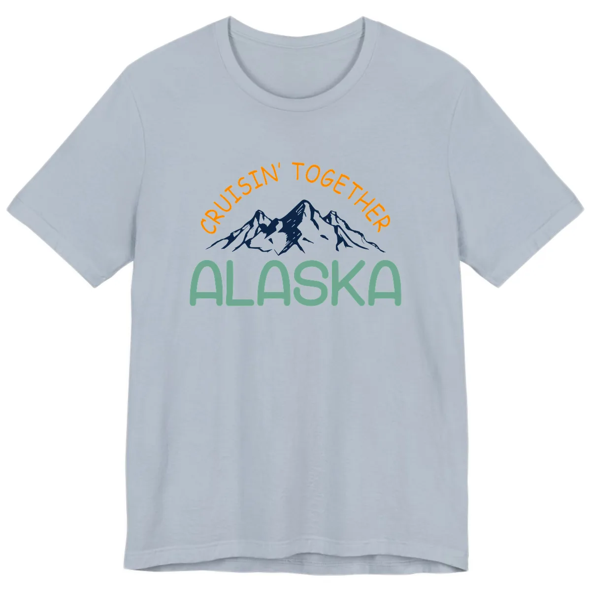 Cruisin' Together Alaska Premium T-Shirt in Light Blue