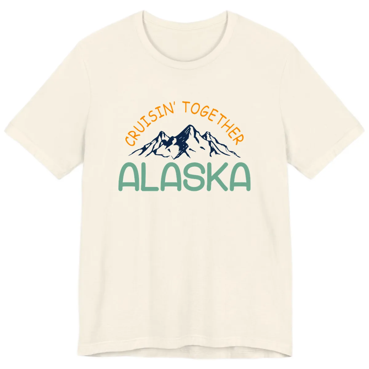 Cruisin' Together Alaska Premium T-Shirt in Natural