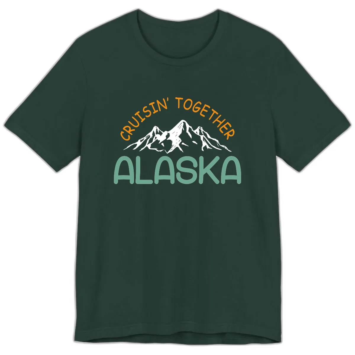 Cruisin' Together Alaska Premium T-Shirt in Forest