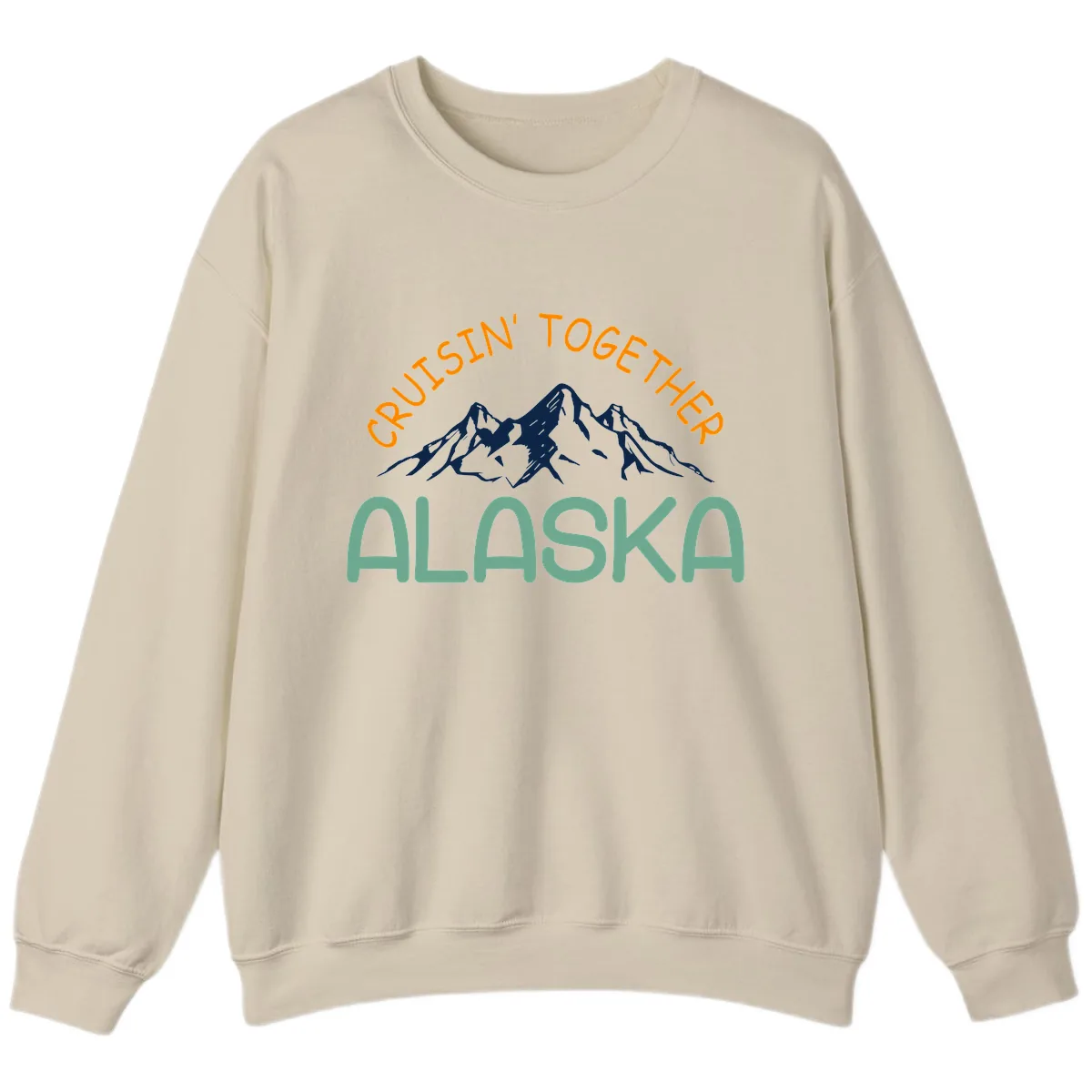 Cruisin' Together Alaska Sweatshirt in Sand