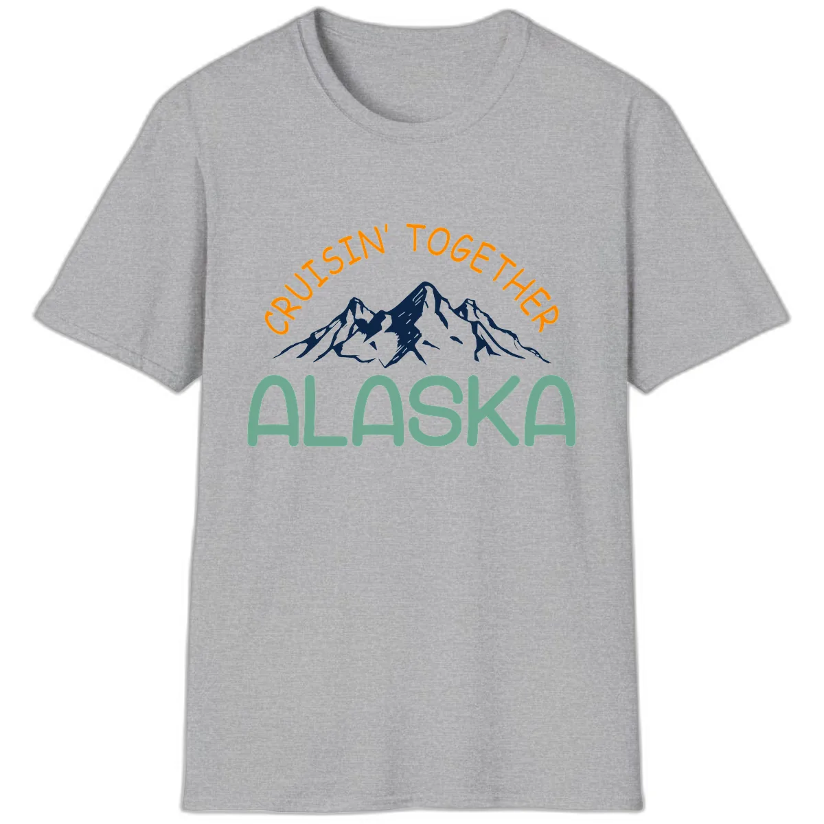 Cruisin' Together Alaska T-Shirt in Sport Grey