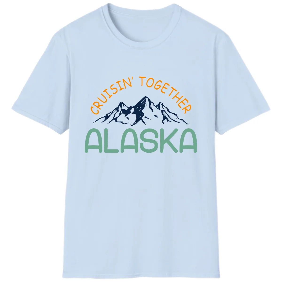 Cruisin' Together Alaska T-Shirt in Light Blue