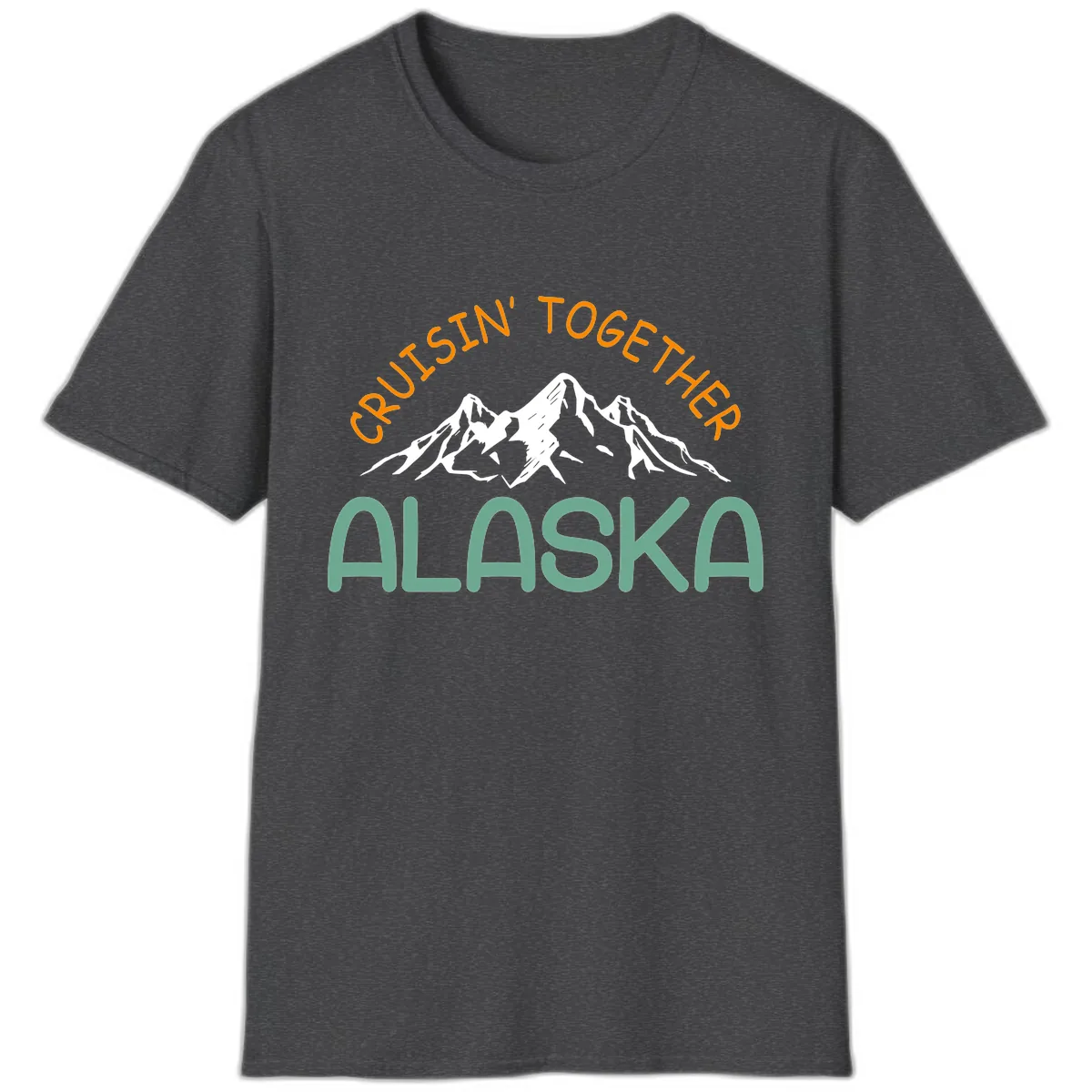Cruisin' Together Alaska T-Shirt in Dark Heather