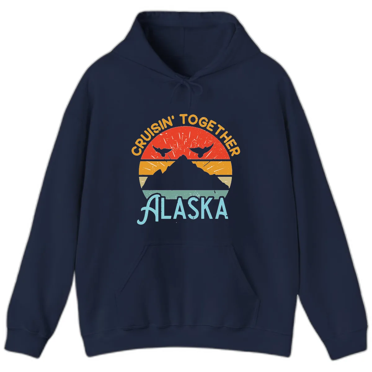 Crushin' Together Alaska Hoodie in Navy