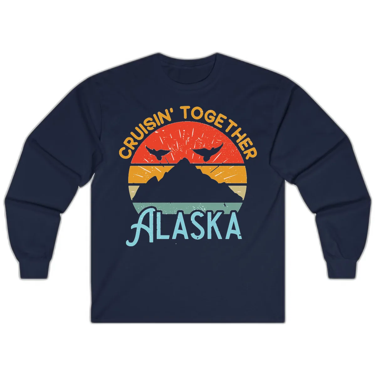 Crushin' Together Alaska Long Sleeve in Navy