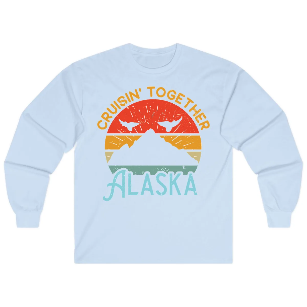 Crushin' Together Alaska Long Sleeve in Light Blue