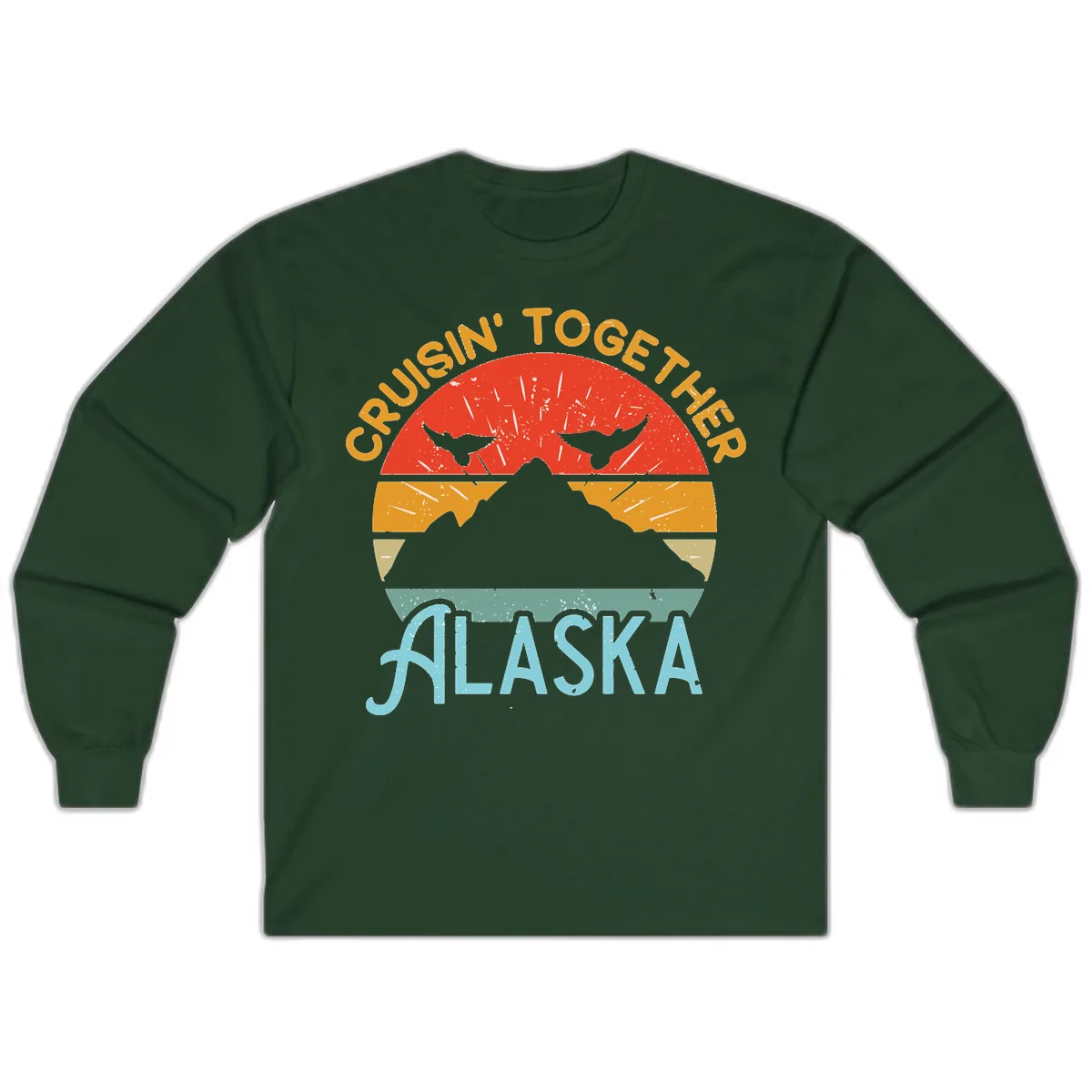 Crushin' Together Alaska Long Sleeve in Forest Green
