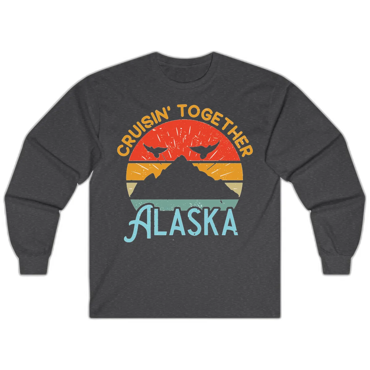 Crushin' Together Alaska Long Sleeve in Dark Heather