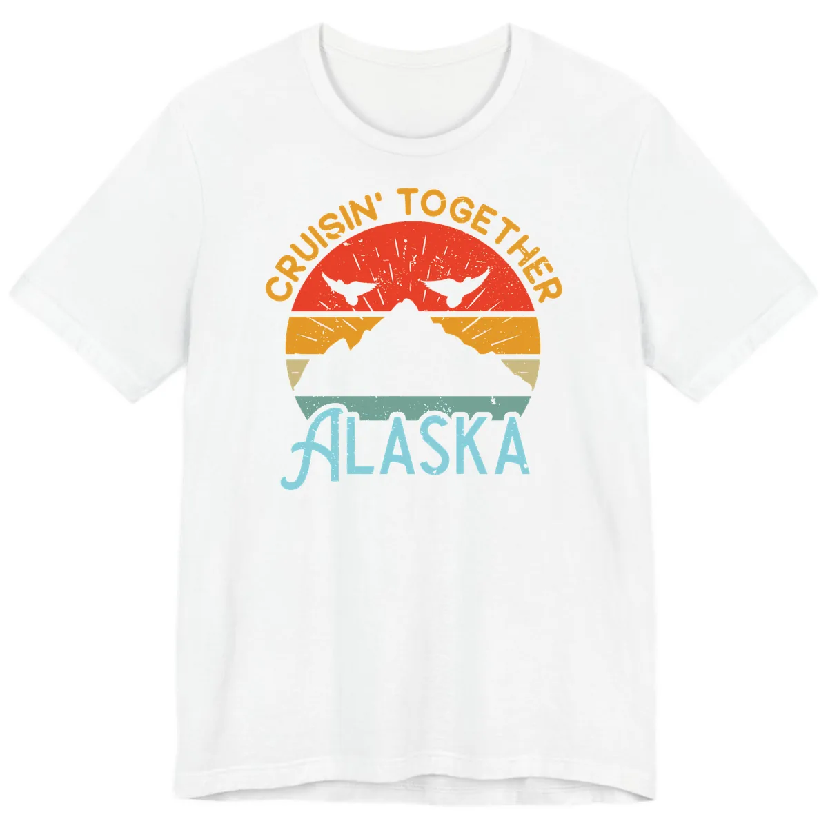 Crushin' Together Alaska Premium T-Shirt in White