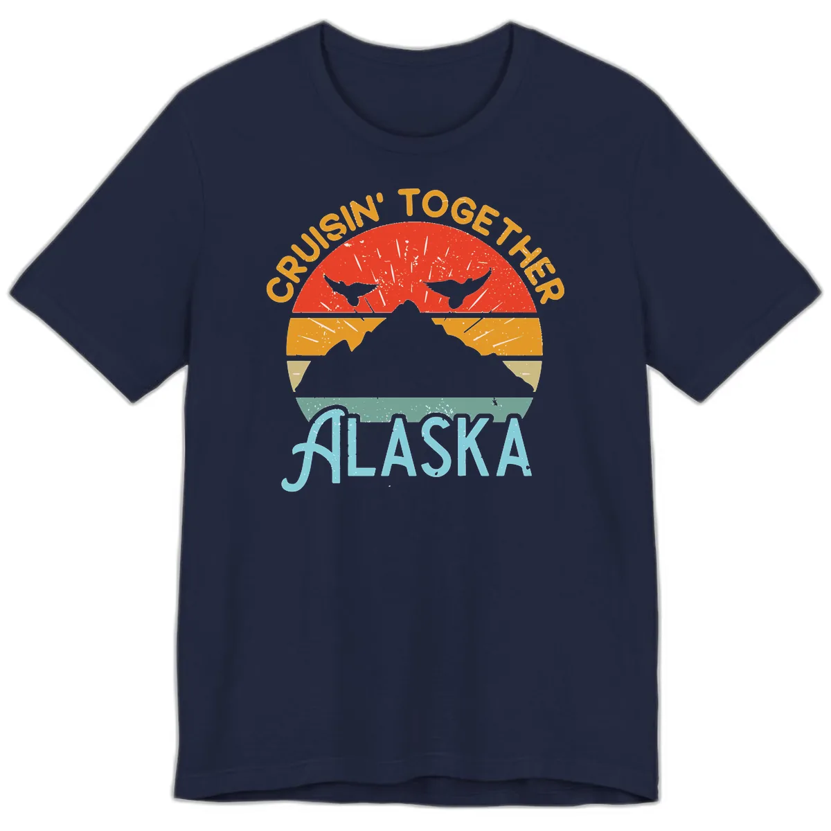Crushin' Together Alaska Premium T-Shirt in Navy