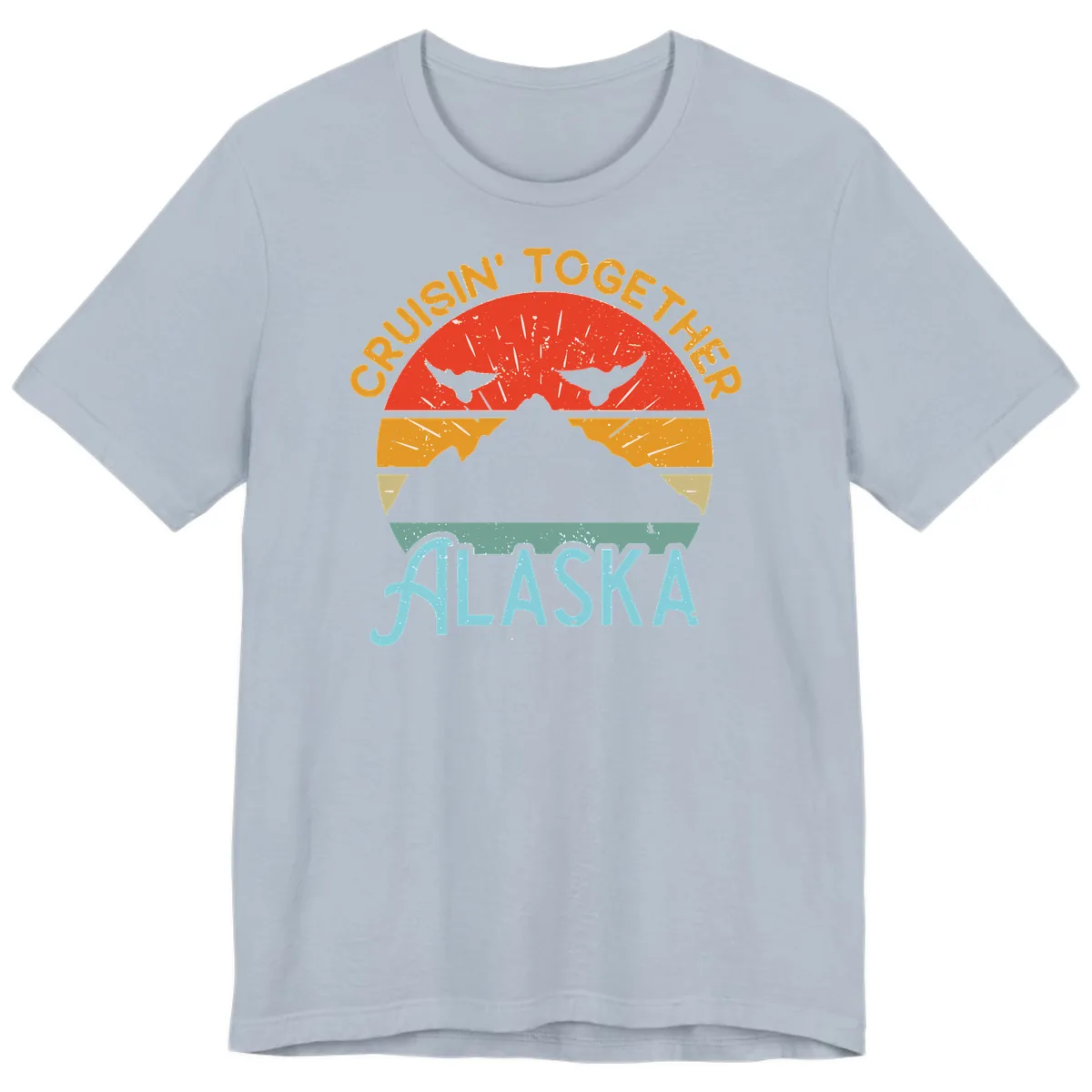 Crushin' Together Alaska Premium T-Shirt in Light Blue