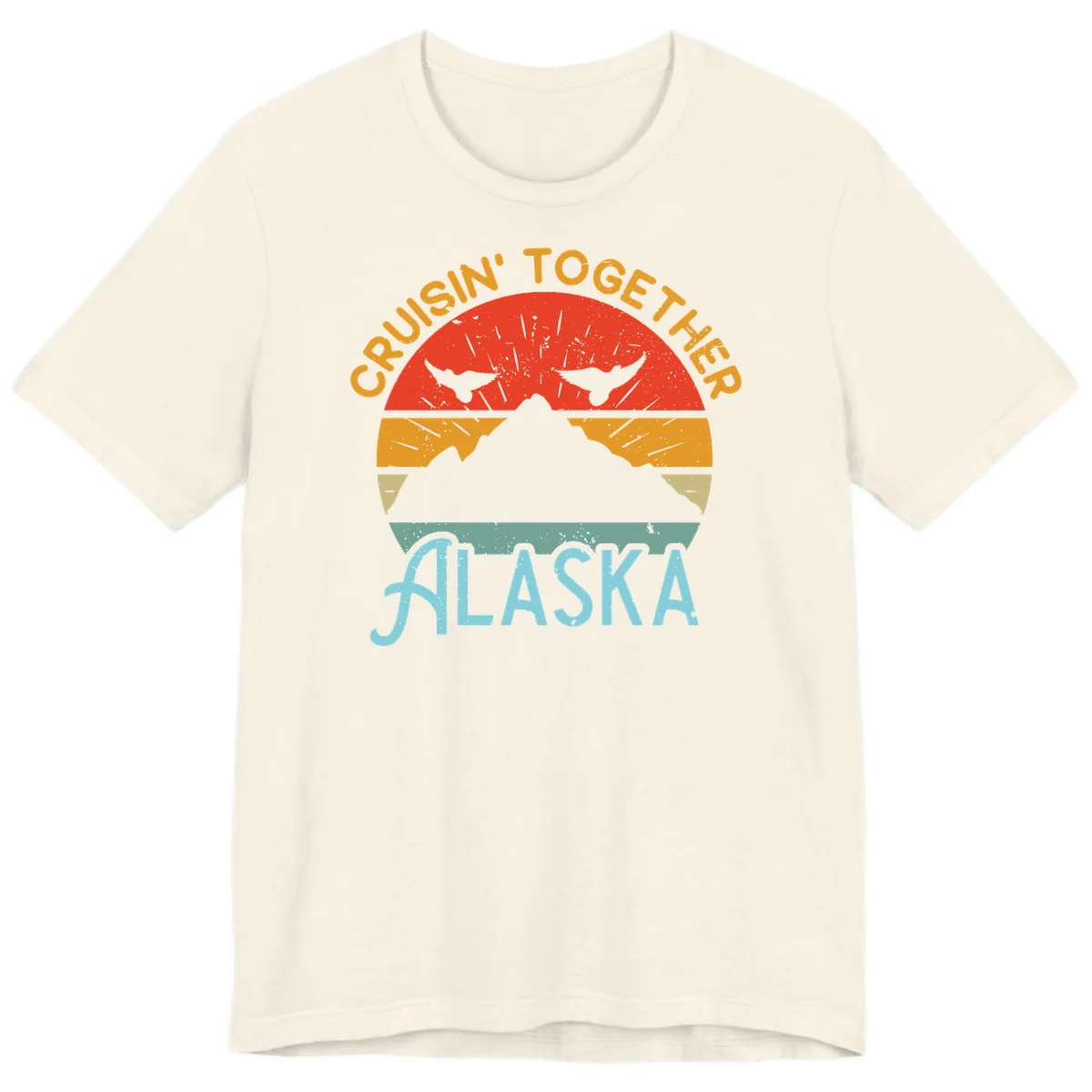 Crushin' Together Alaska Premium T-Shirt in Natural