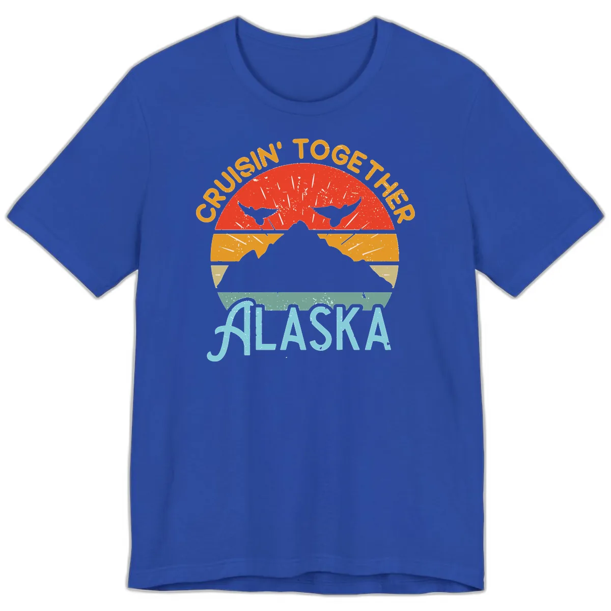 Crushin' Together Alaska Premium T-Shirt in True Royal