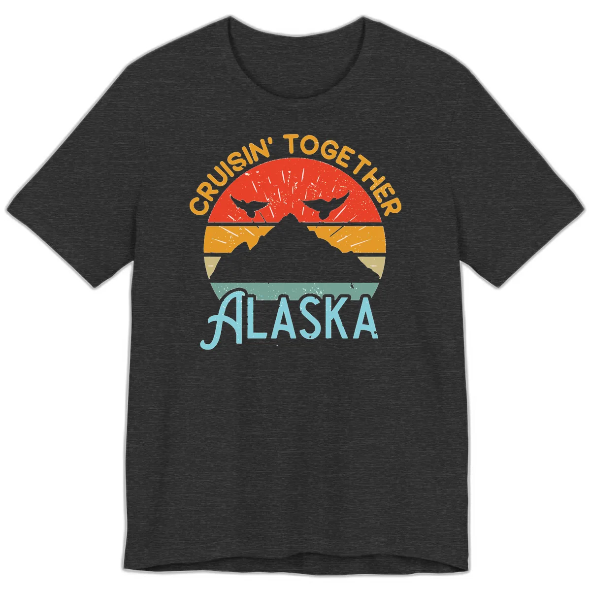 Crushin' Together Alaska Premium T-Shirt in Dark Grey Heather