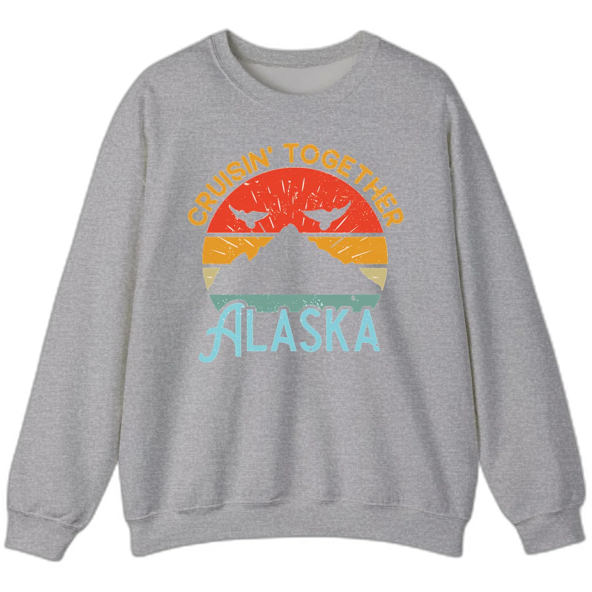 Crushin' Together Alaska Sweatshirt in Sport Grey
