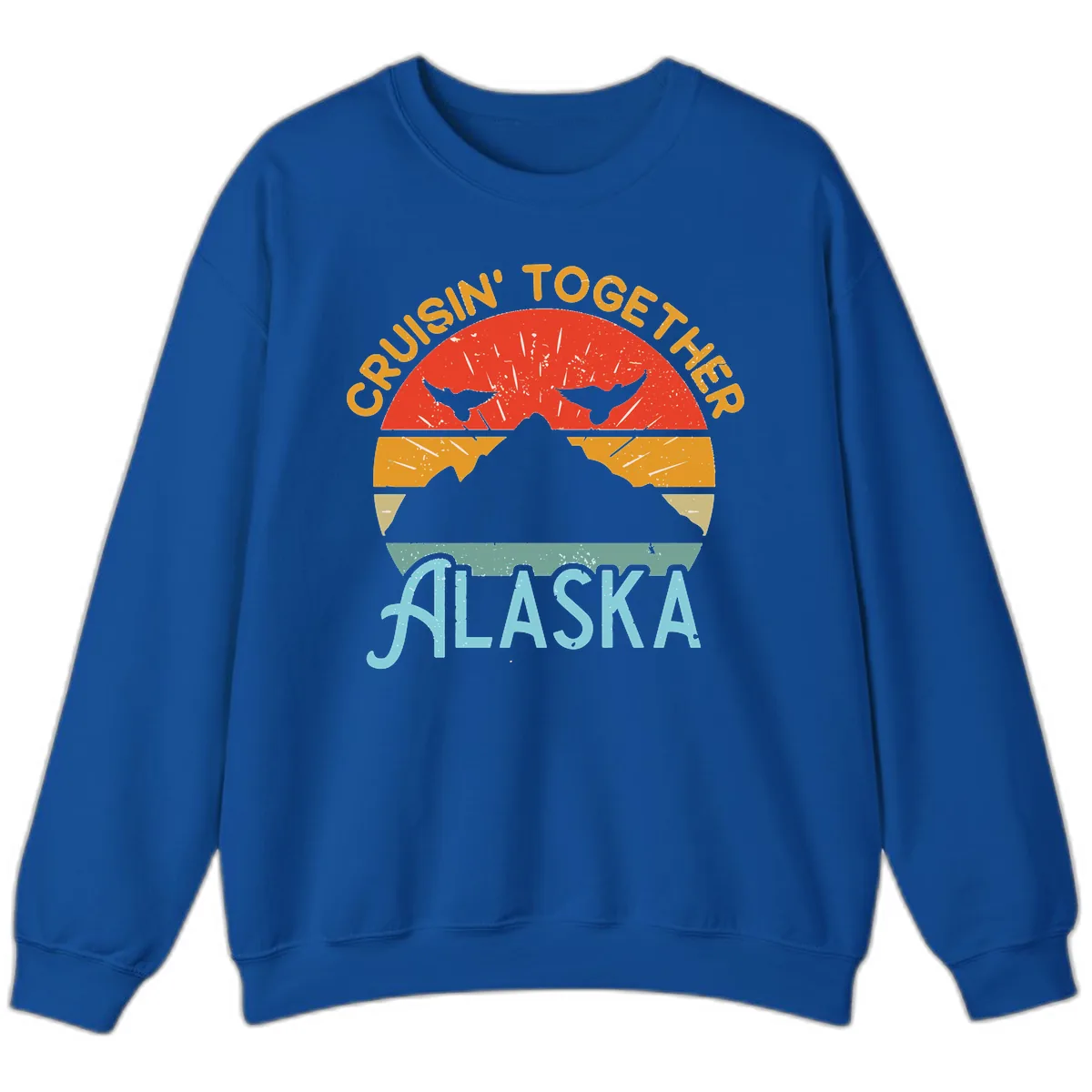 Crushin' Together Alaska Sweatshirt in Royal