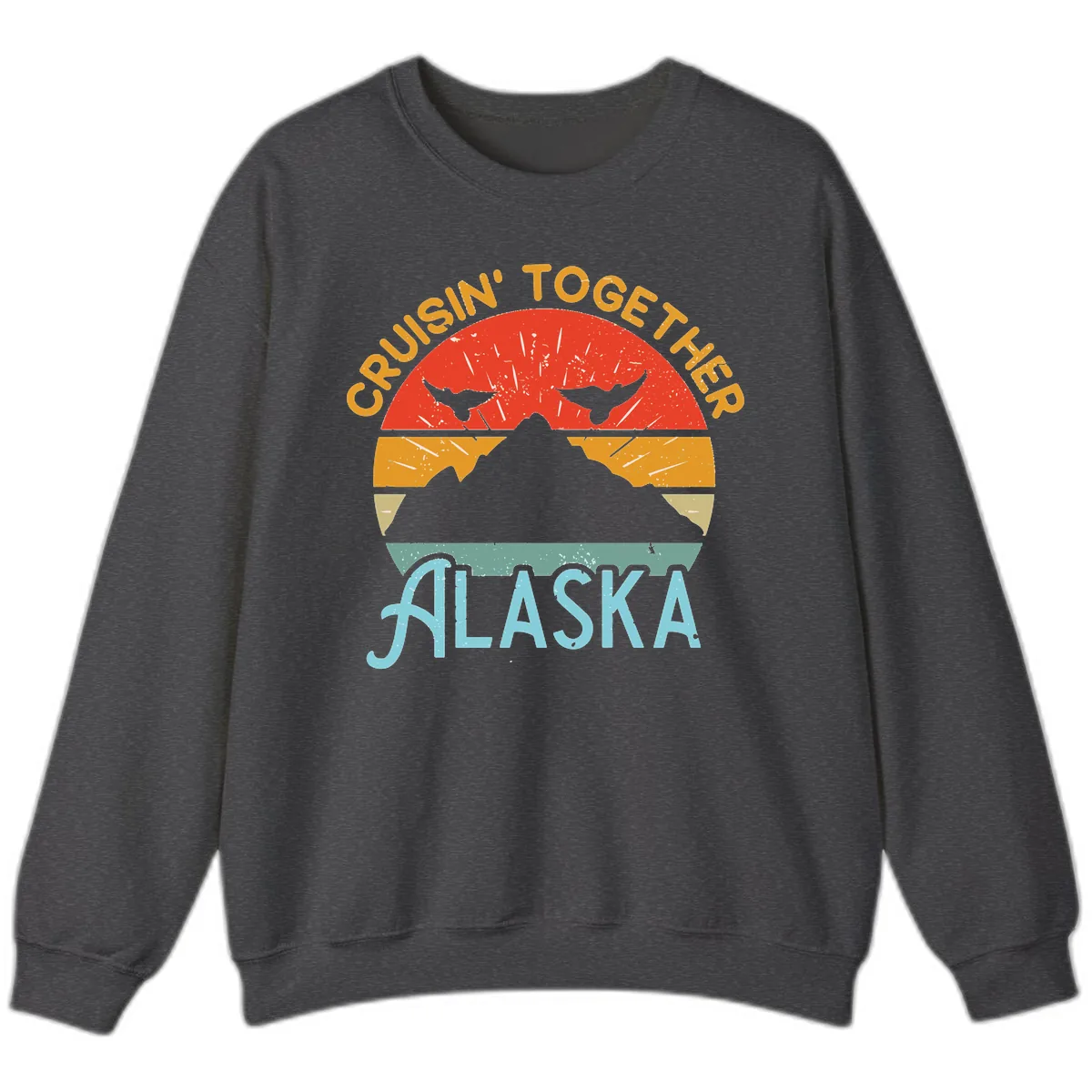 Crushin' Together Alaska Sweatshirt in Dark Heather