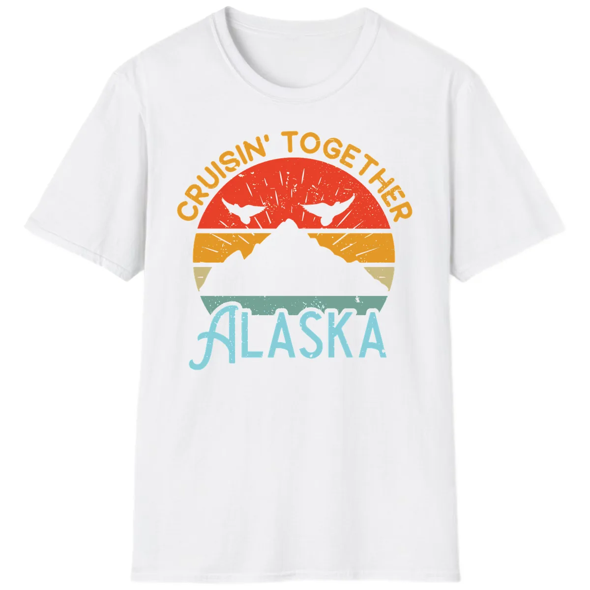 Crushin' Together Alaska T-Shirt in White
