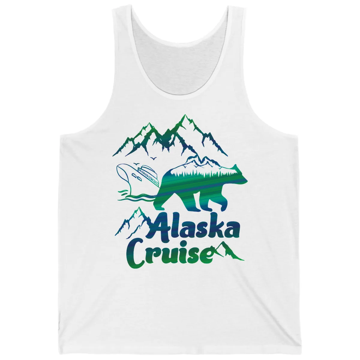 Alaska Cruise Bear Adventure Tank in White