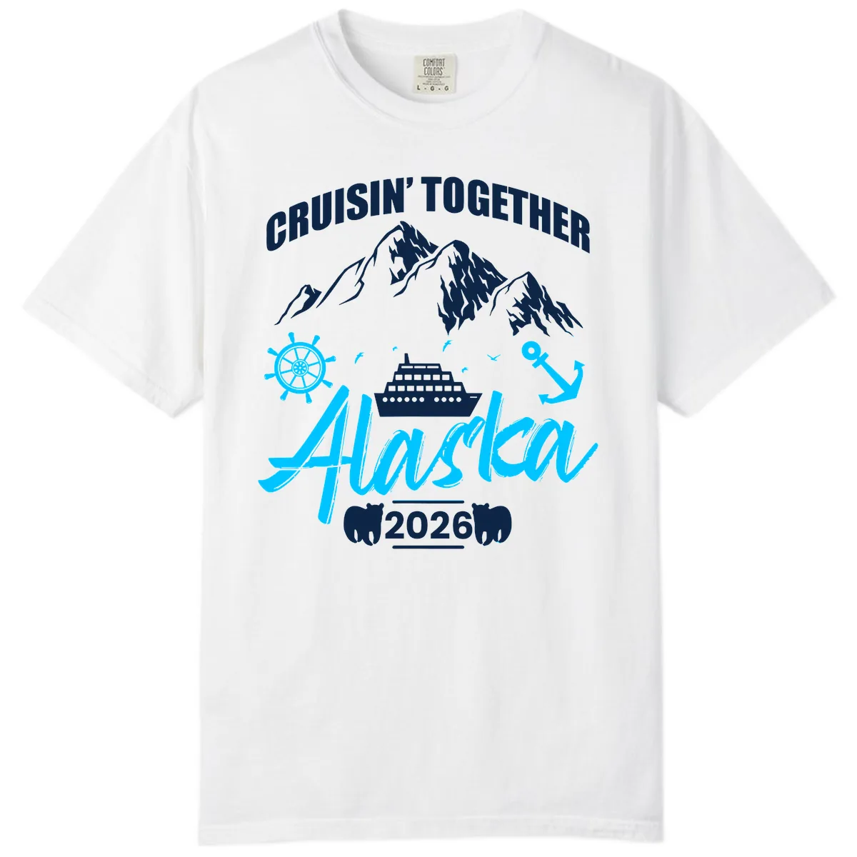 All Aboard Nautical Cruise Design Comfort Color in White