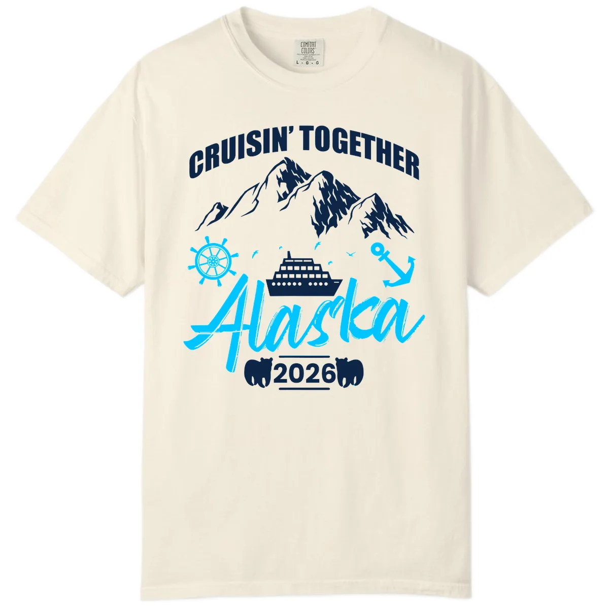 All Aboard Nautical Cruise Design Comfort Color in Ivory