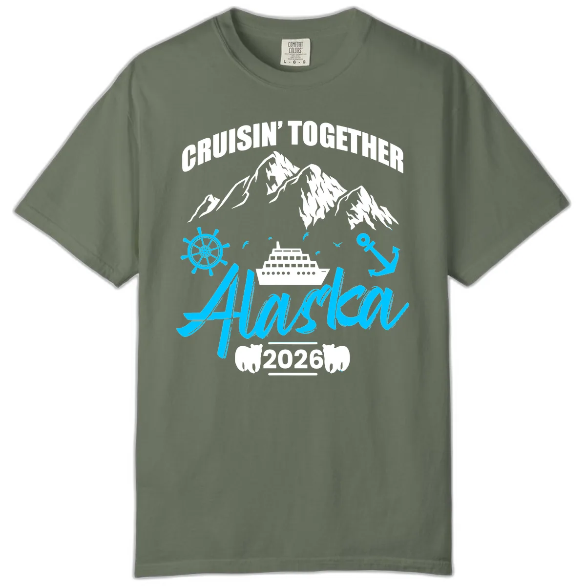 All Aboard Nautical Cruise Design Comfort Color in Moss