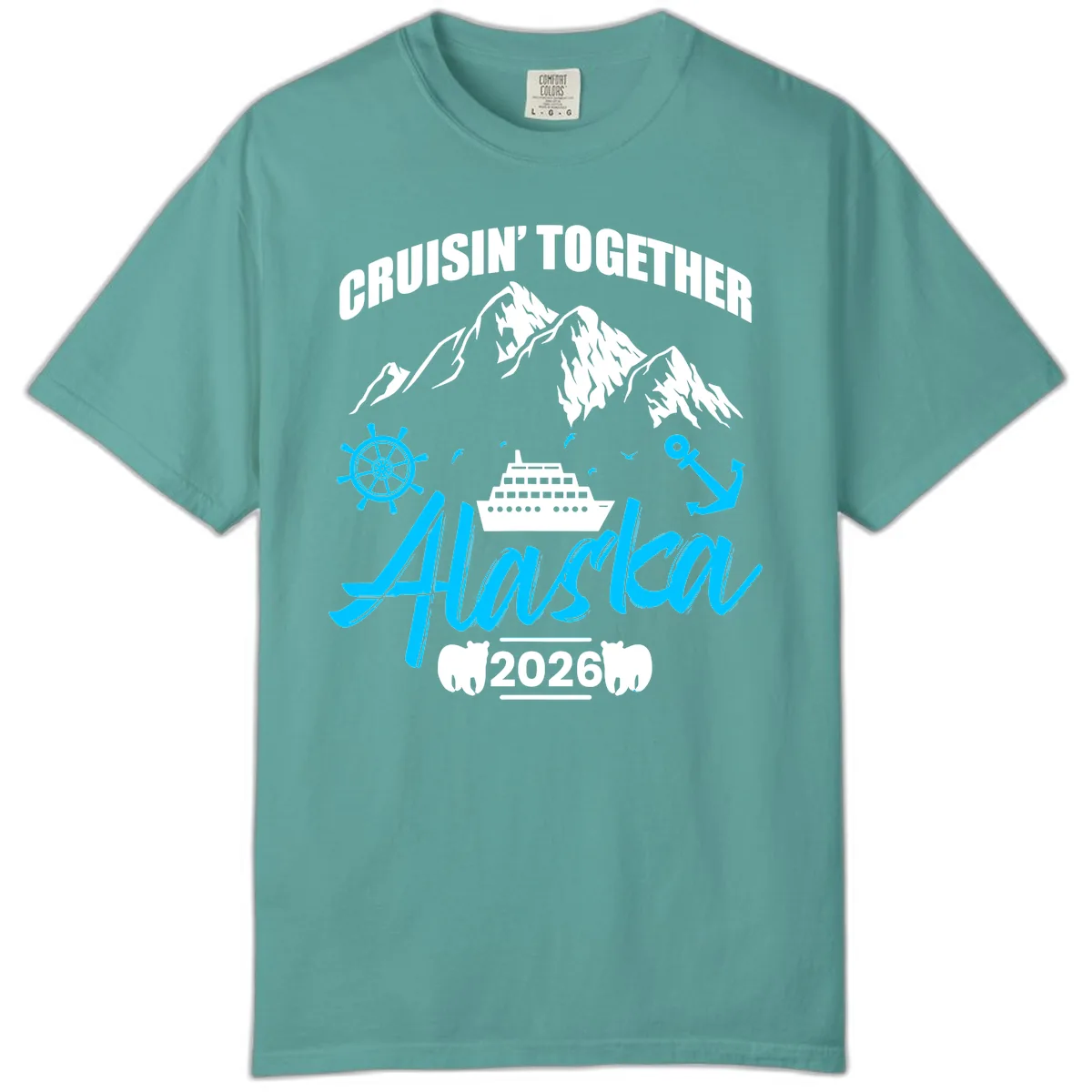 All Aboard Nautical Cruise Design Comfort Color in Seafoam
