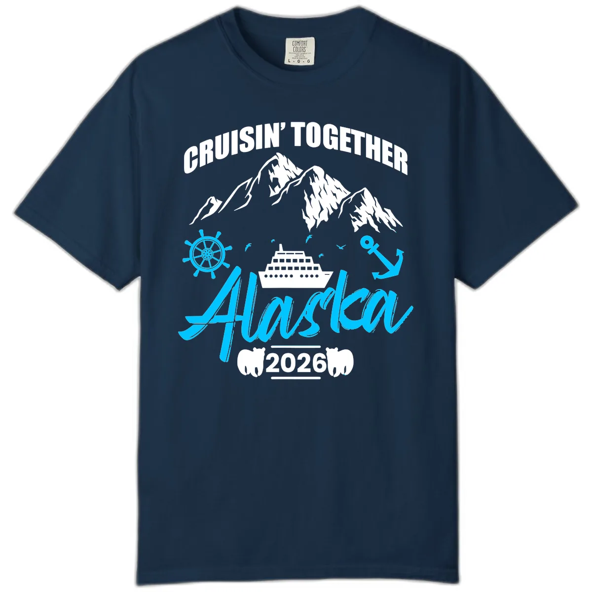 All Aboard Nautical Cruise Design Comfort Color in True Navy