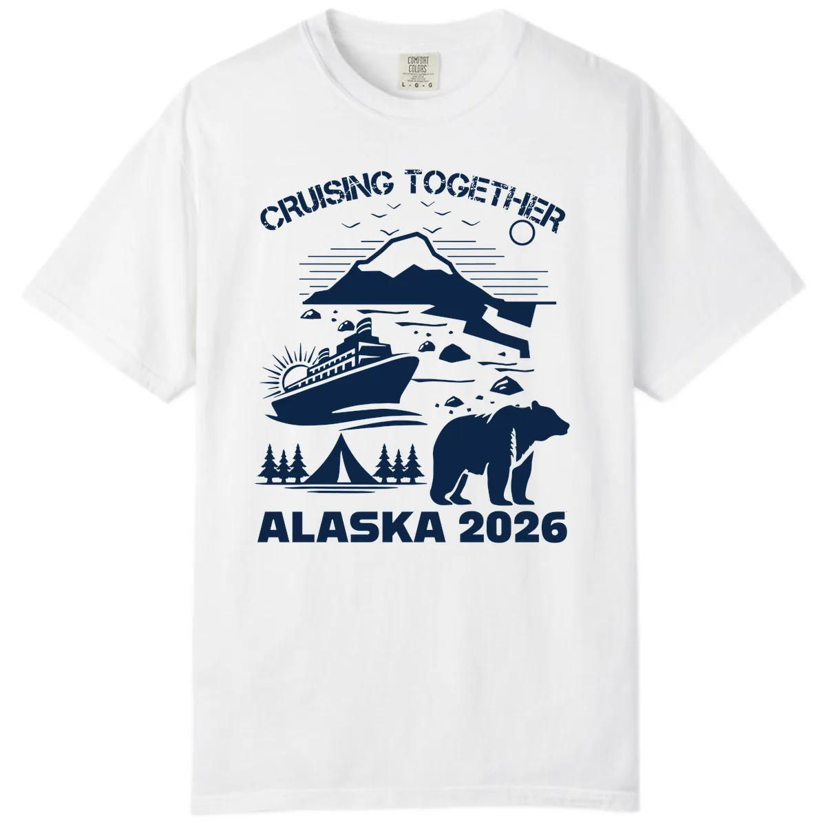 Cruising Together Alaska 2026 Comfort Color in White