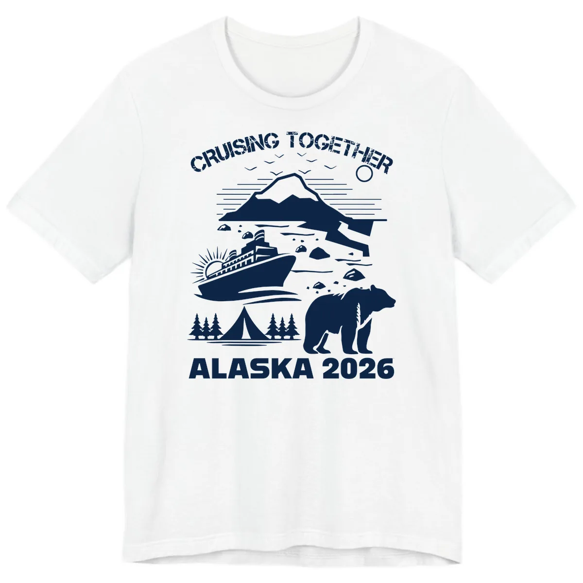 Cruising Together Alaska 2026 Premium T-Shirt in White