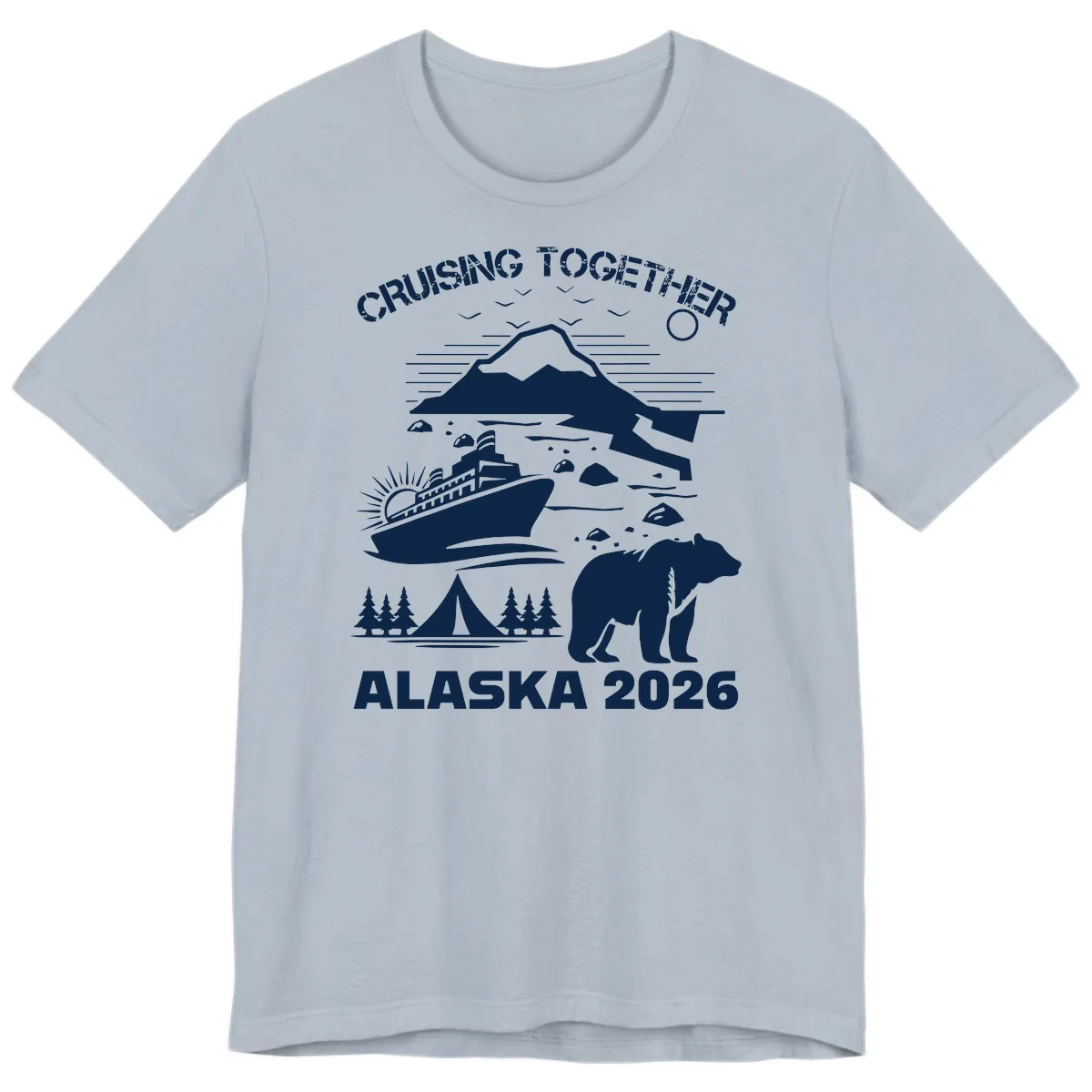 Cruising Together Alaska 2026 Premium T-Shirt in Light Blue