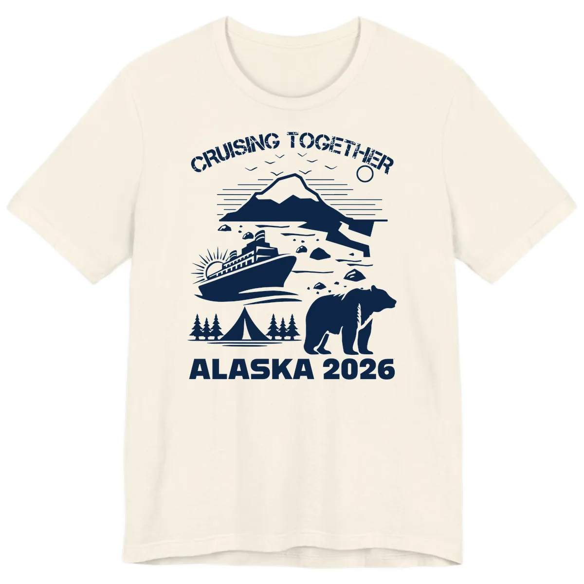 Cruising Together Alaska 2026 Premium T-Shirt in Natural