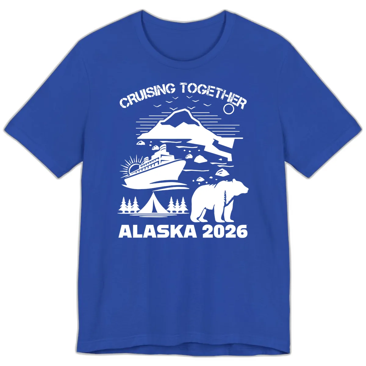 Cruising Together Alaska 2026 Premium T-Shirt in True Royal