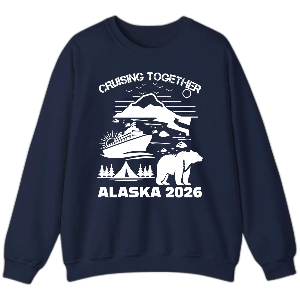 Cruising Together Alaska 2026 Sweatshirt in Navy