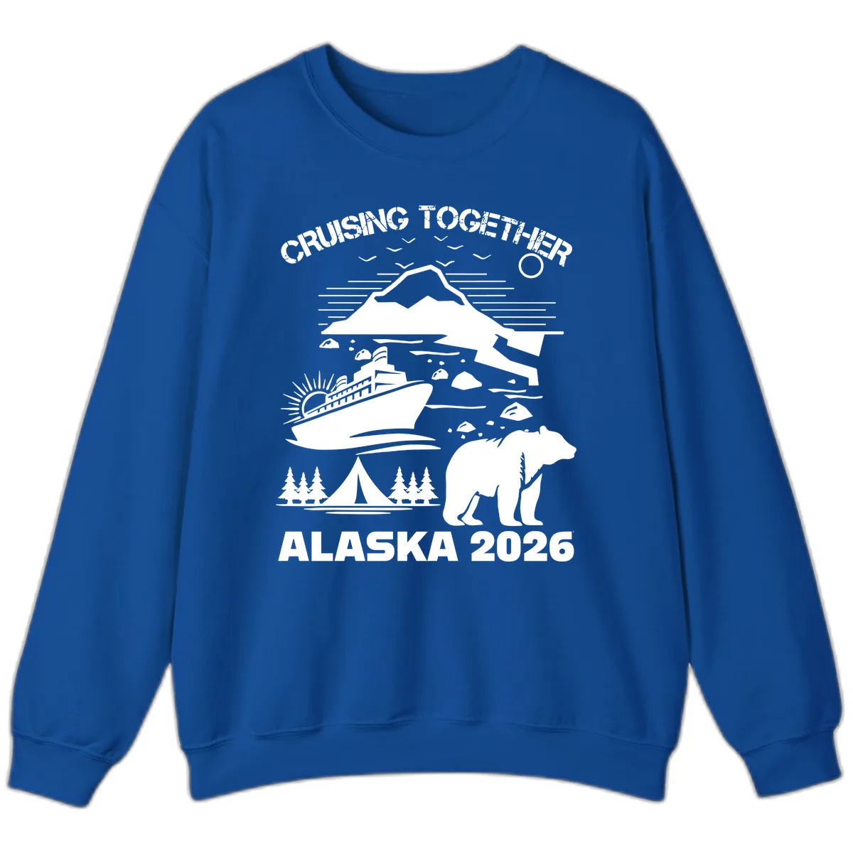 Cruising Together Alaska 2026 Sweatshirt in Royal
