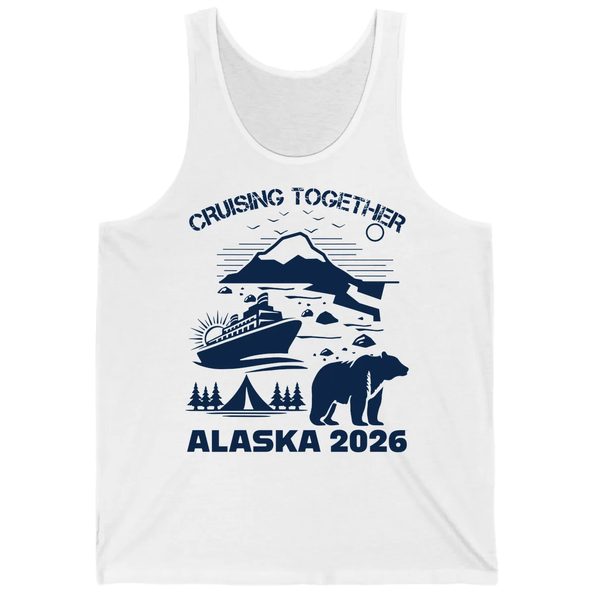 Cruising Together Alaska 2026 Tank in White