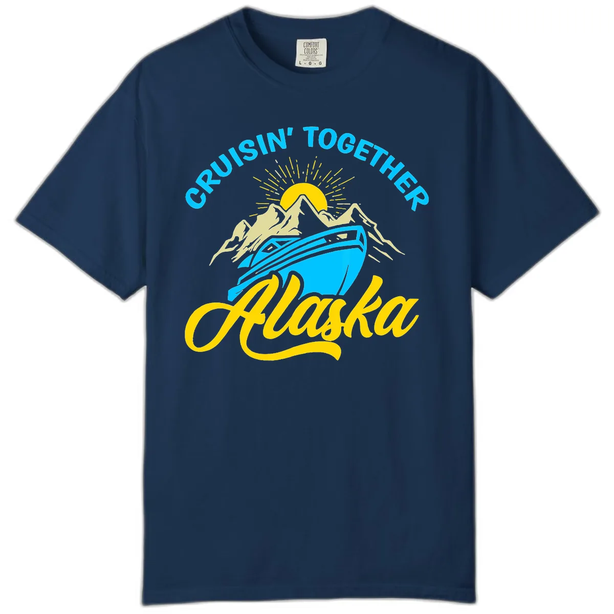 Cruisin' Together Alaska Comfort Color in Navy