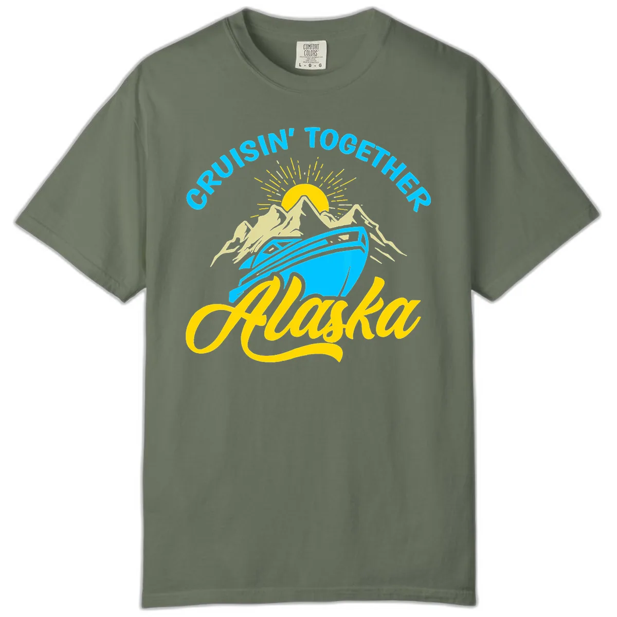 Cruisin' Together Alaska Comfort Color in Moss