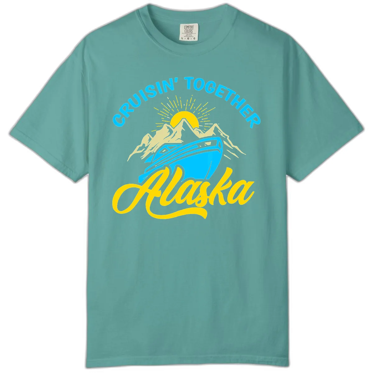 Cruisin' Together Alaska Comfort Color in Seafoam