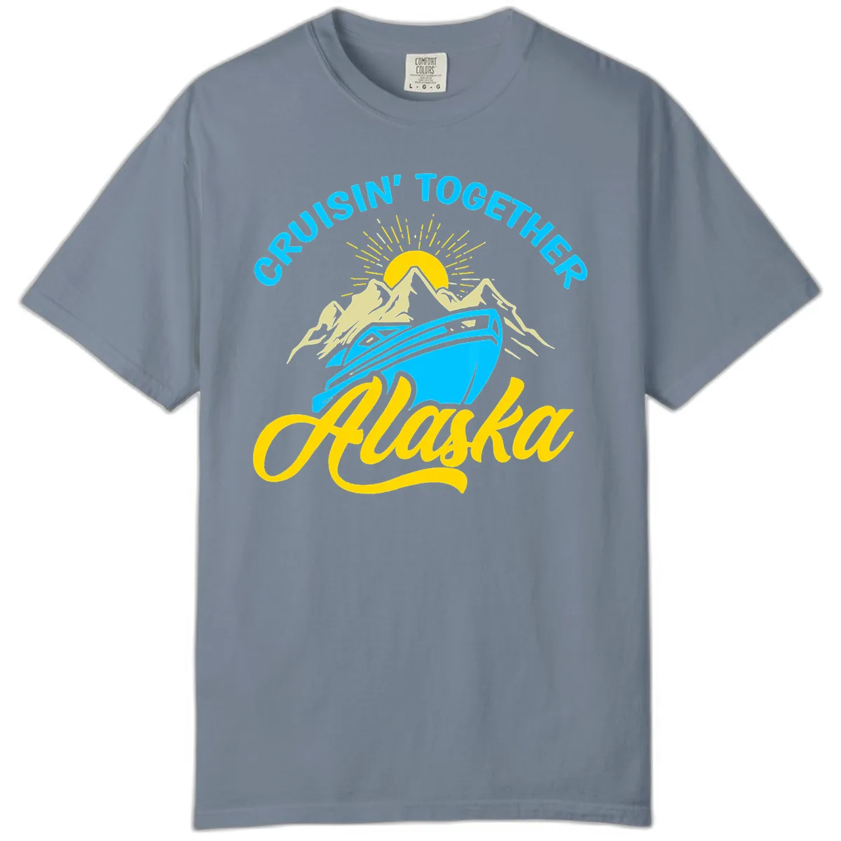 Cruisin' Together Alaska Comfort Color in Blue Jean