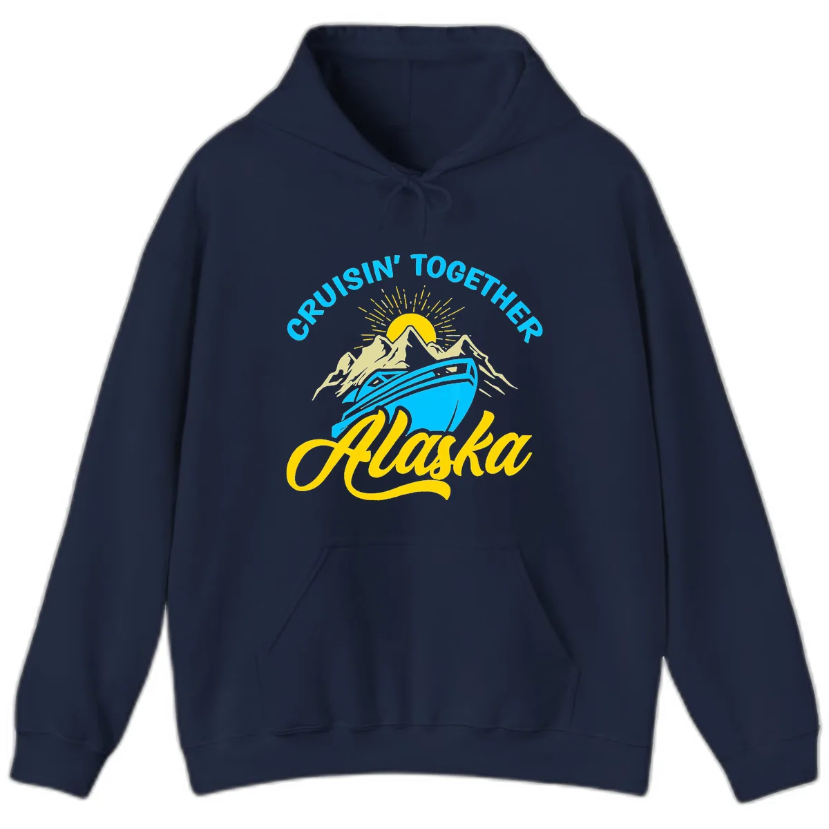 Cruisin' Together Alaska Hoodie in Navy