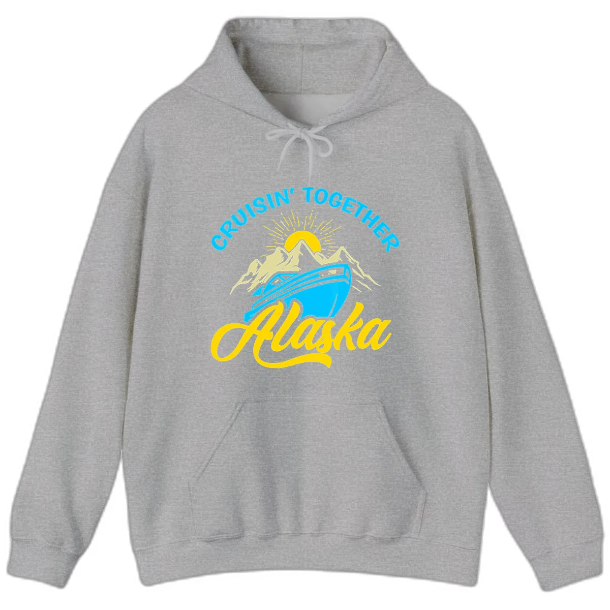 Cruisin' Together Alaska Hoodie in Sport Grey