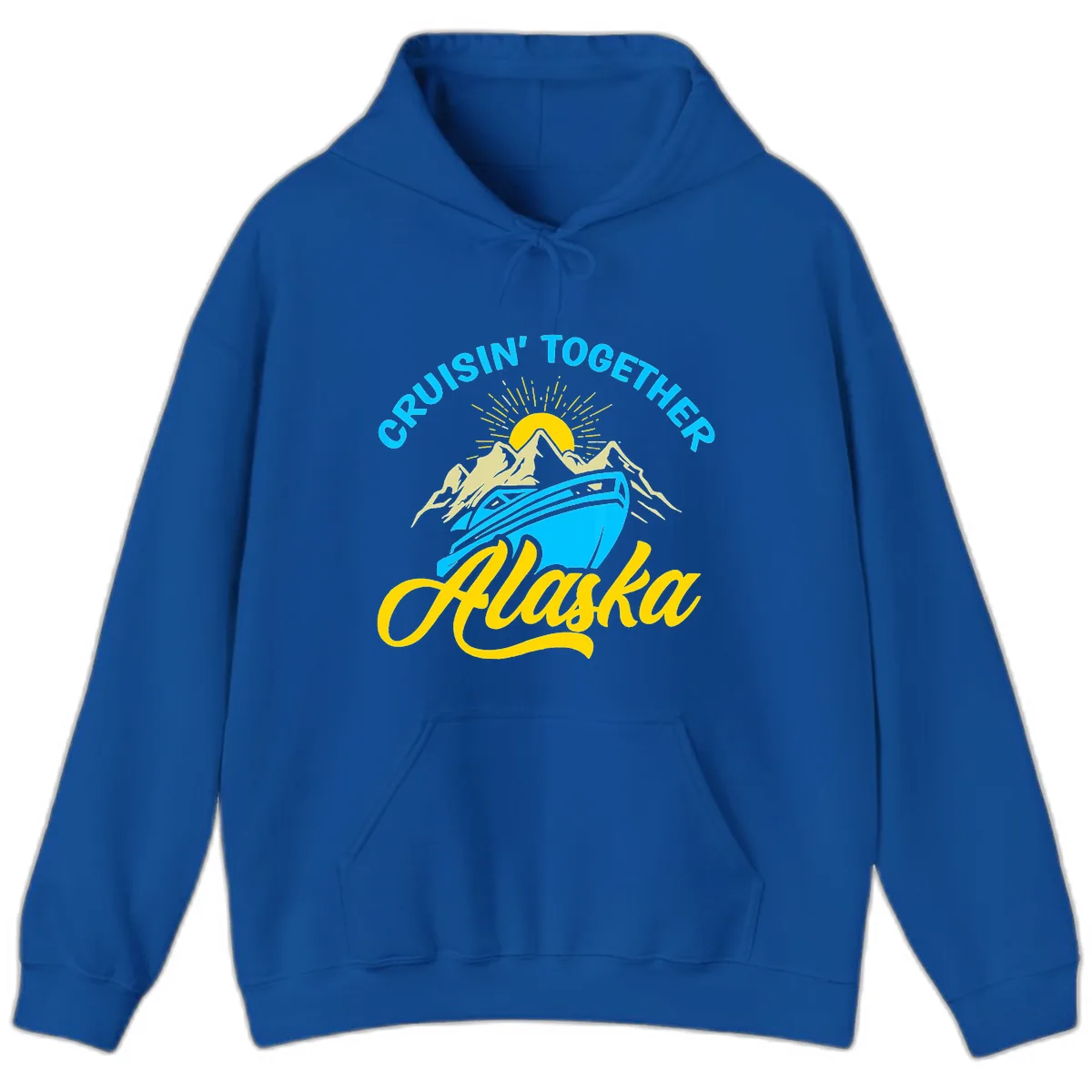 Cruisin' Together Alaska Hoodie in Royal